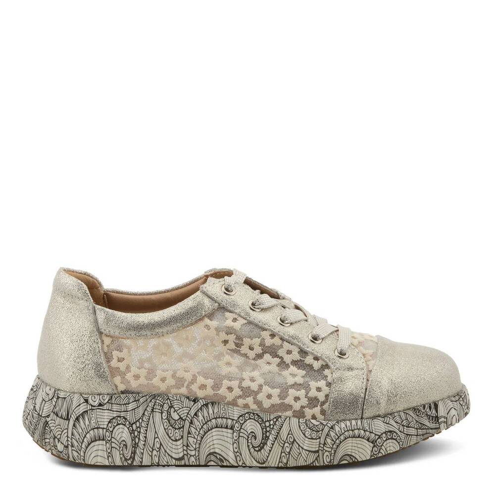 NEW L'ARTISTE women's sneakheart sneakers in beige